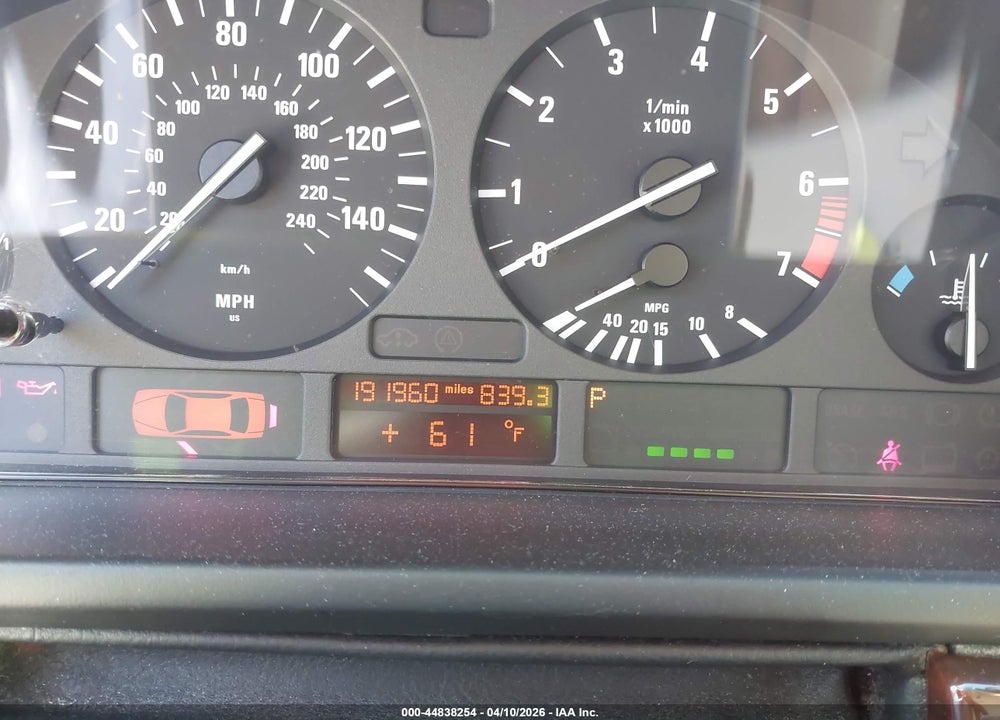 2001 BMW 525IA VIN: WBADT43461GX22772