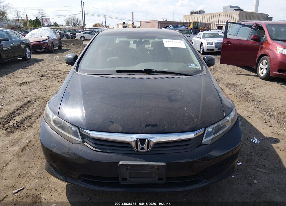 2012 HONDA CIVIC LX VIN: 19XFB2F51CE321432