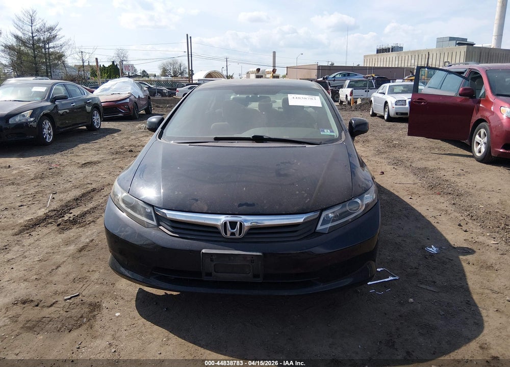 2012 HONDA CIVIC LX VIN: 19XFB2F51CE321432