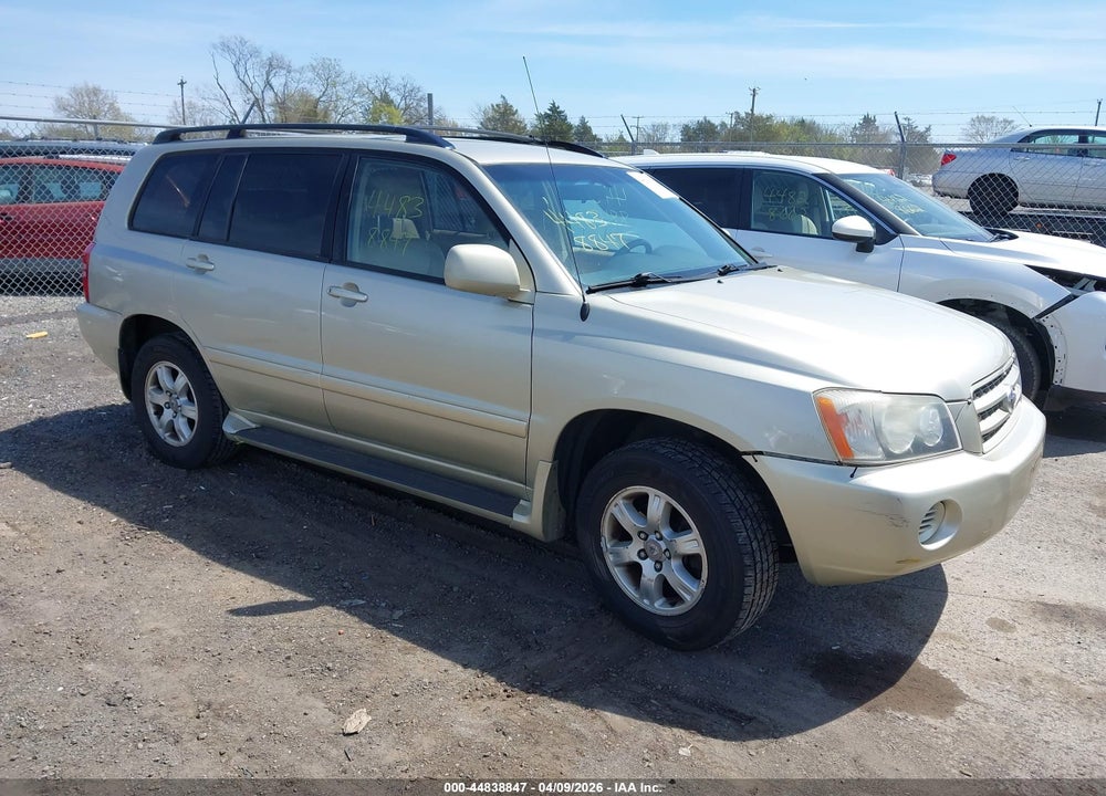 2002 TOYOTA HIGHLANDER V6 VIN: JTEHF21A820046601