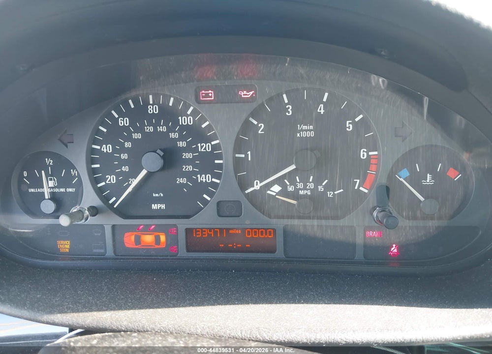 2000 BMW 323I VIN: WBAAM3340YKC72332