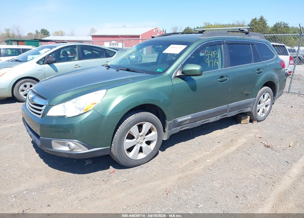 2010 SUBARU OUTBACK 2.5I PREMIUM VIN: 4S4BRBCC6A3330334