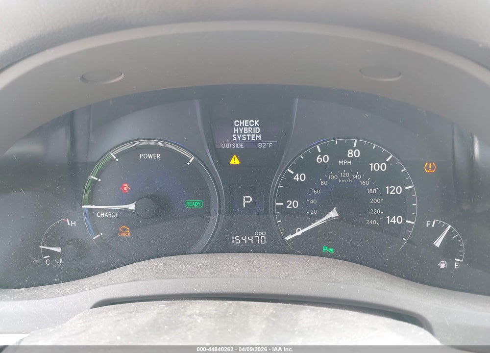 2010 LEXUS RX 450H VIN: JTJZB1BA2A2402621