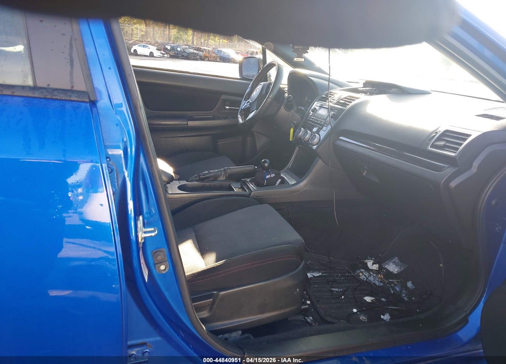 2015 SUBARU WRX VIN: JF1VA1A65F9826560