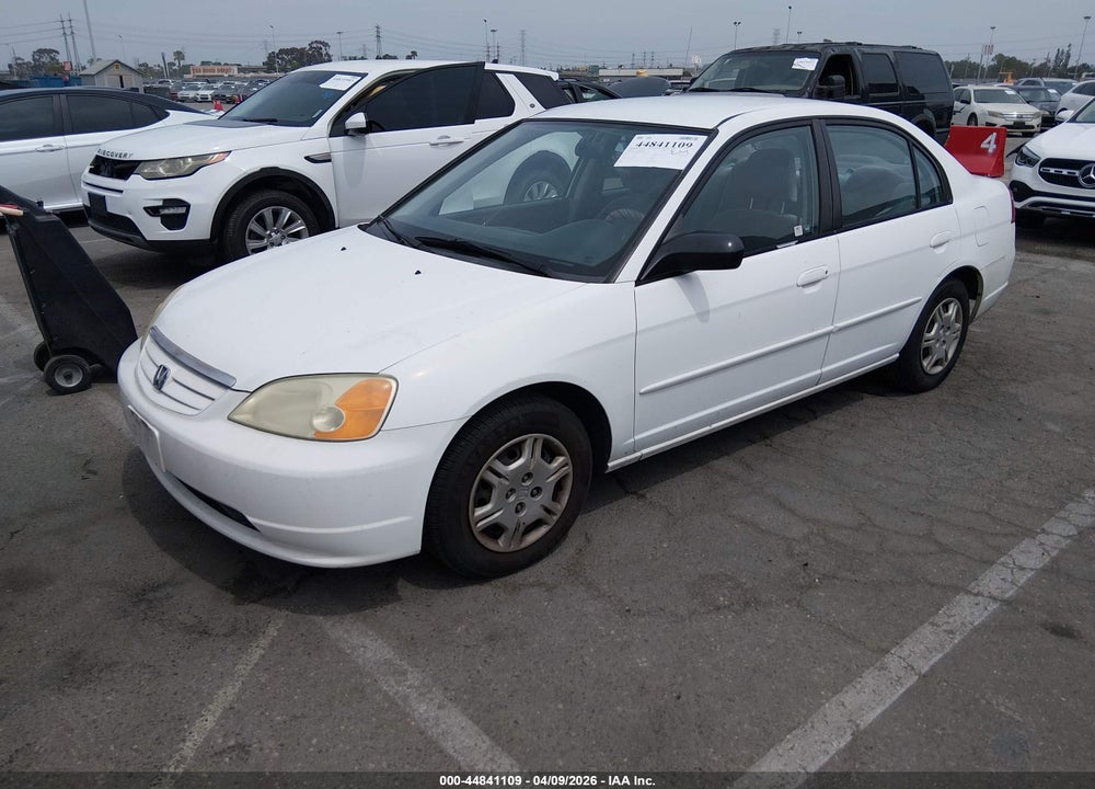 2002 HONDA CIVIC LX VIN: 2HGES16582H580932