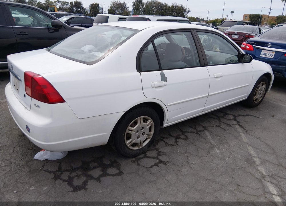 2002 HONDA CIVIC LX VIN: 2HGES16582H580932