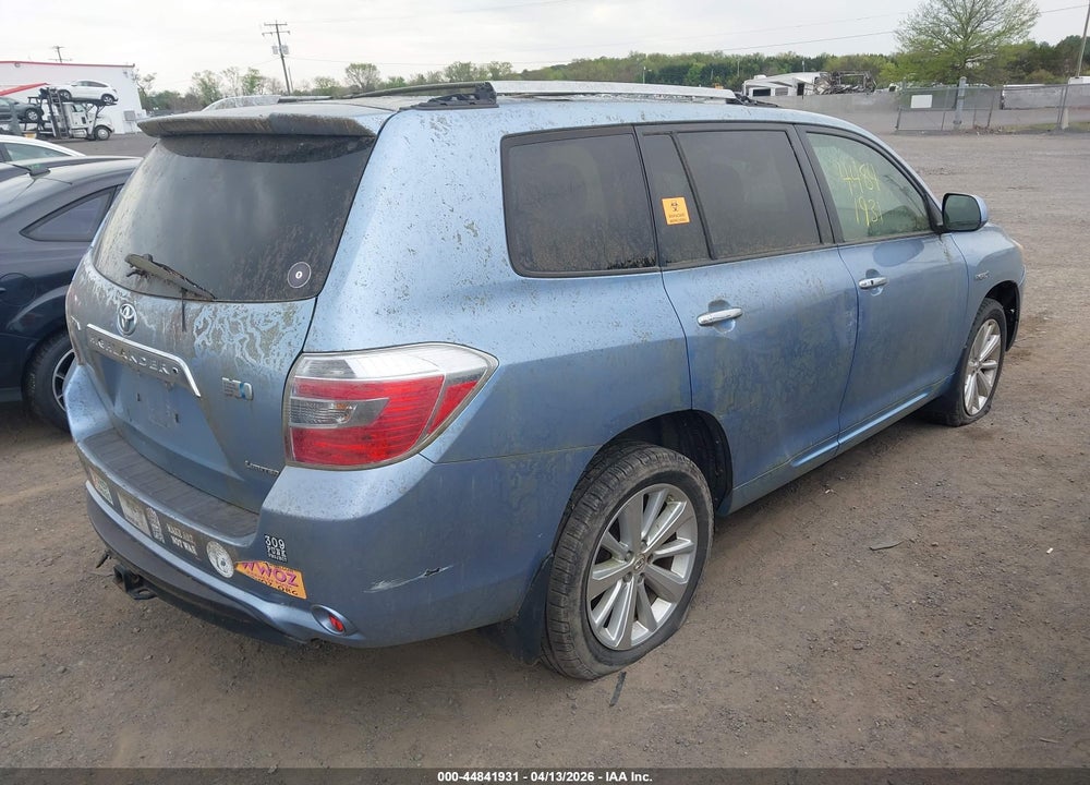 2008 TOYOTA HIGHLANDER HYBRID LIMITED VIN: JTEEW44A082008707