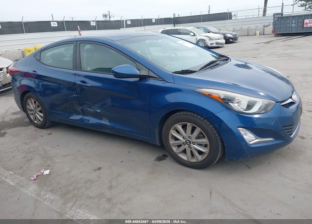 2016 HYUNDAI ELANTRA SE VIN: KMHDH4AE3GU476818