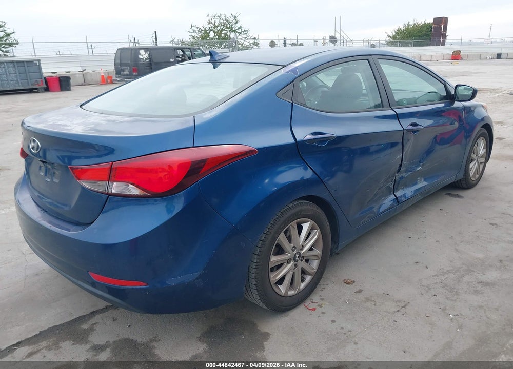 2016 HYUNDAI ELANTRA SE VIN: KMHDH4AE3GU476818