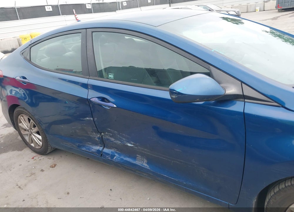 2016 HYUNDAI ELANTRA SE VIN: KMHDH4AE3GU476818