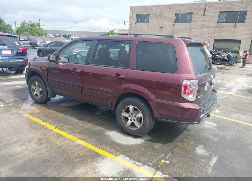 2007 HONDA PILOT EX-L VIN: 5FNYF18787B024096