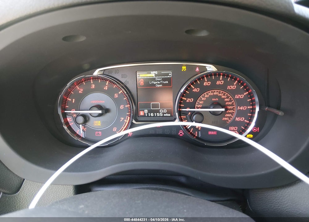 2016 SUBARU WRX VIN: JF1VA1B68G9816198