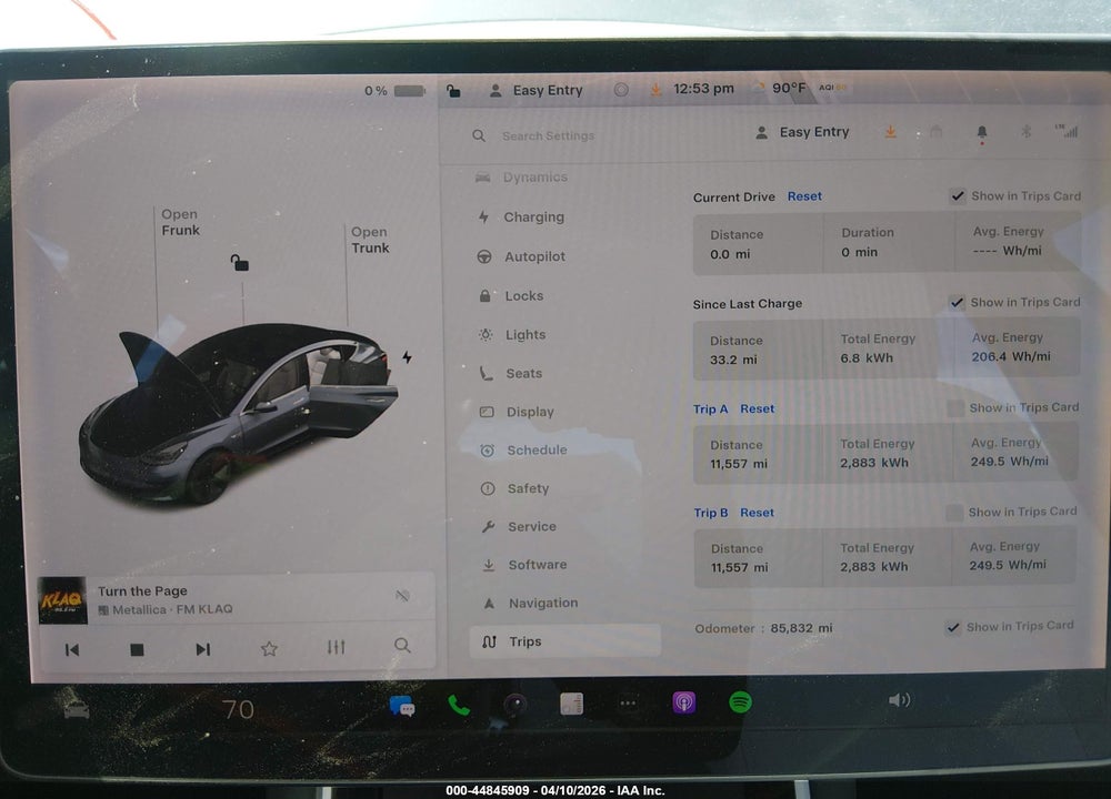 2020 TESLA MODEL 3 LONG RANGE DUAL MOTOR ALL-WHEEL DRIVE VIN: 5YJ3E1EB5LF522076