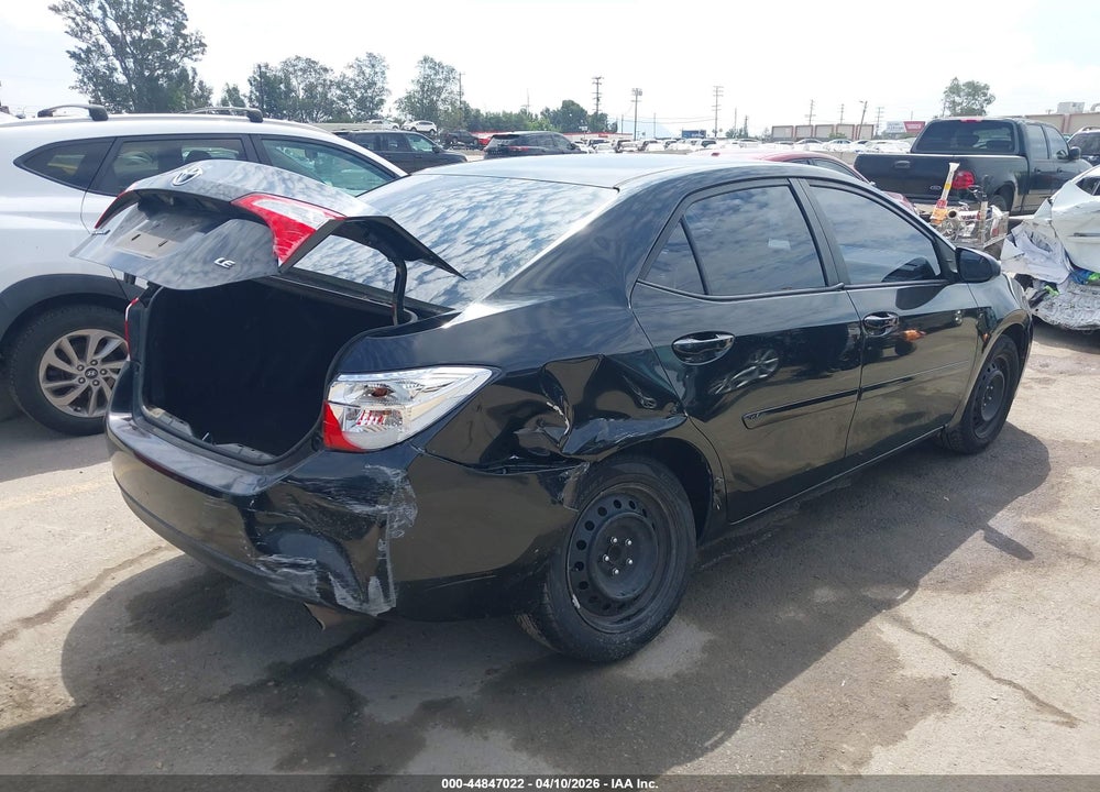 2016 TOYOTA COROLLA LE VIN: 5YFBURHEXGP371409