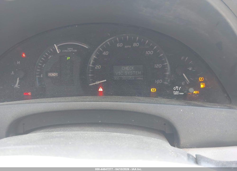 2007 TOYOTA CAMRY HYBRID VIN: 4T1BB46K27U021319