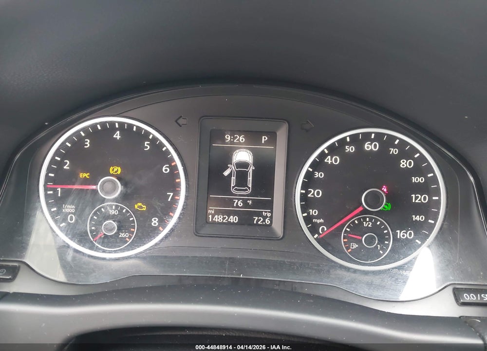 2013 VOLKSWAGEN TIGUAN S VIN: WVGBV3AX3DW582102