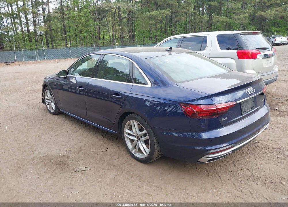 2024 AUDI A4 PREMIUM PLUS 45 TFSI S LINE QUATTRO S TRONIC VIN: WAUEAAF44RN013673
