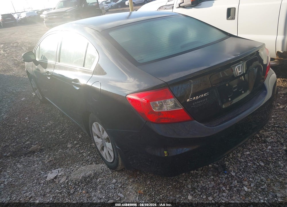 2012 HONDA CIVIC LX VIN: 19XFB2F57CE095901