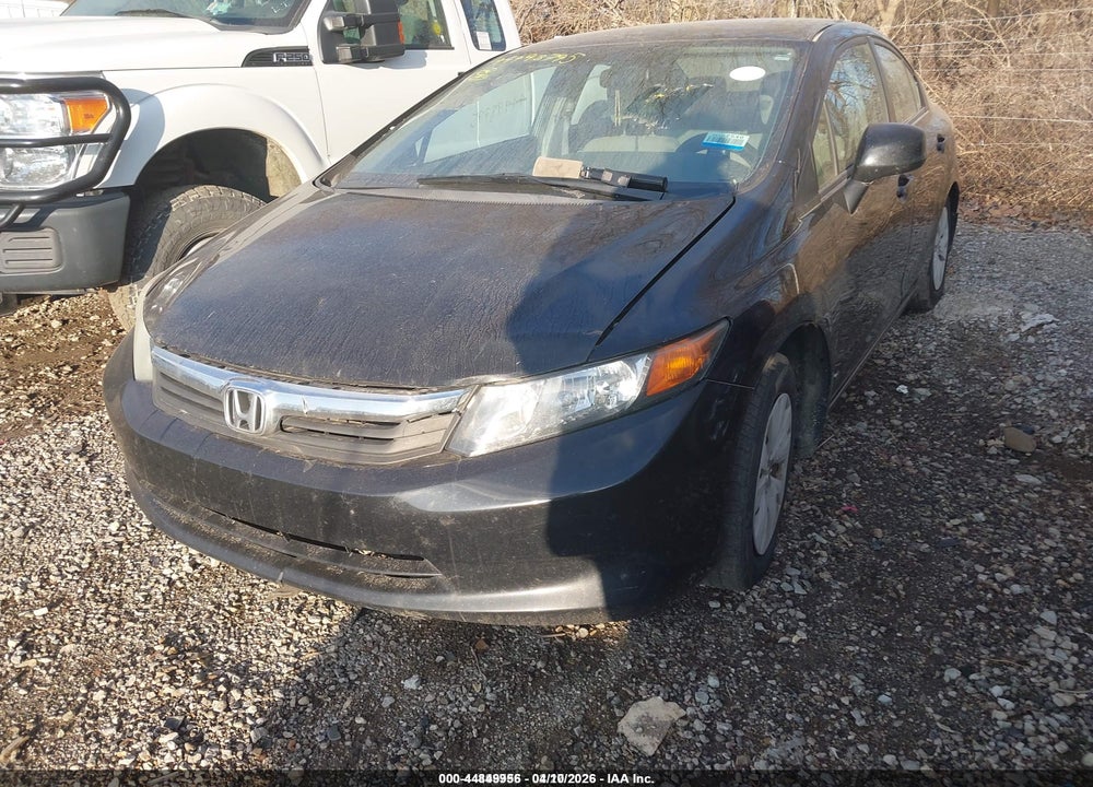 2012 HONDA CIVIC LX VIN: 19XFB2F57CE095901