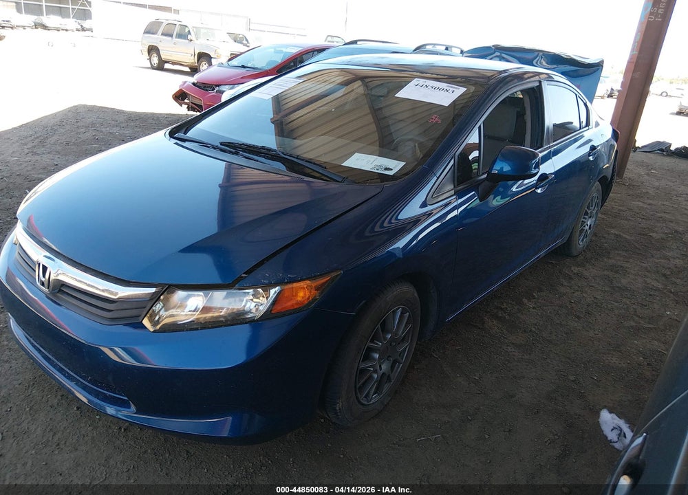 2012 HONDA CIVIC LX VIN: 2HGFB2F52CH558727