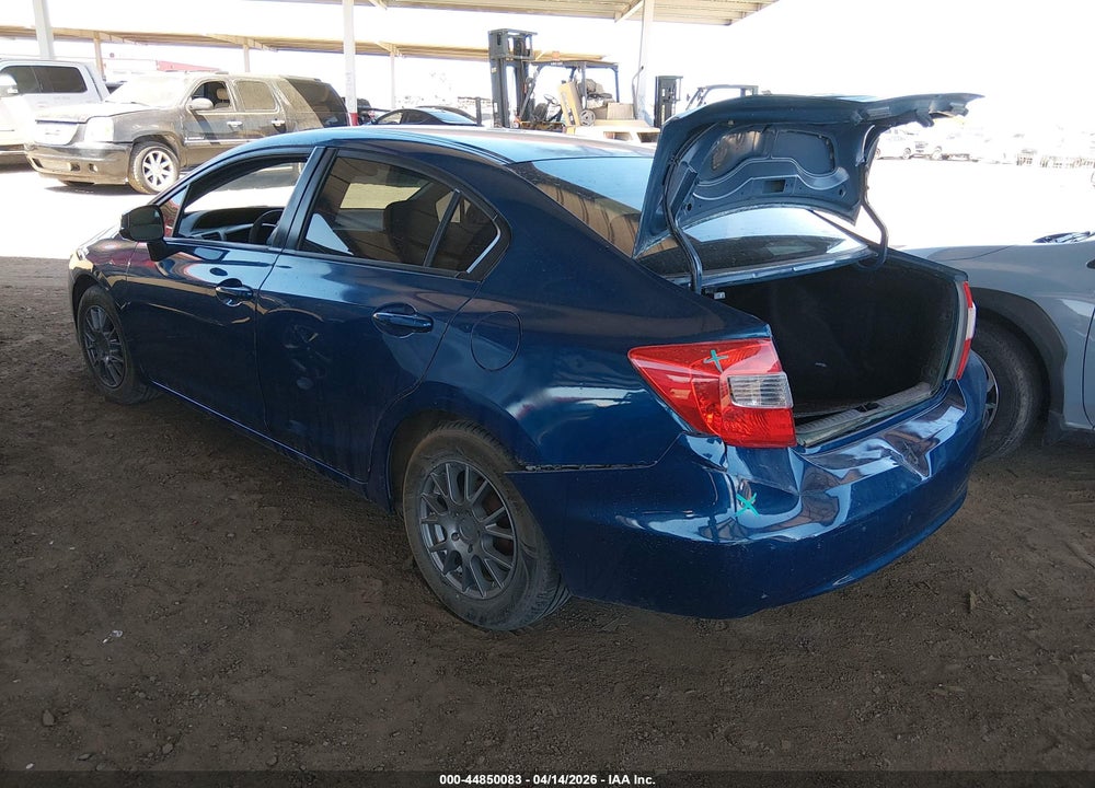 2012 HONDA CIVIC LX VIN: 2HGFB2F52CH558727