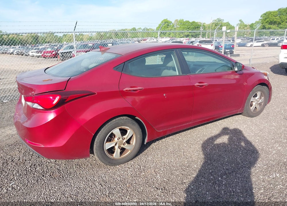 2014 HYUNDAI ELANTRA SE VIN: 5NPDH4AE9EH507064