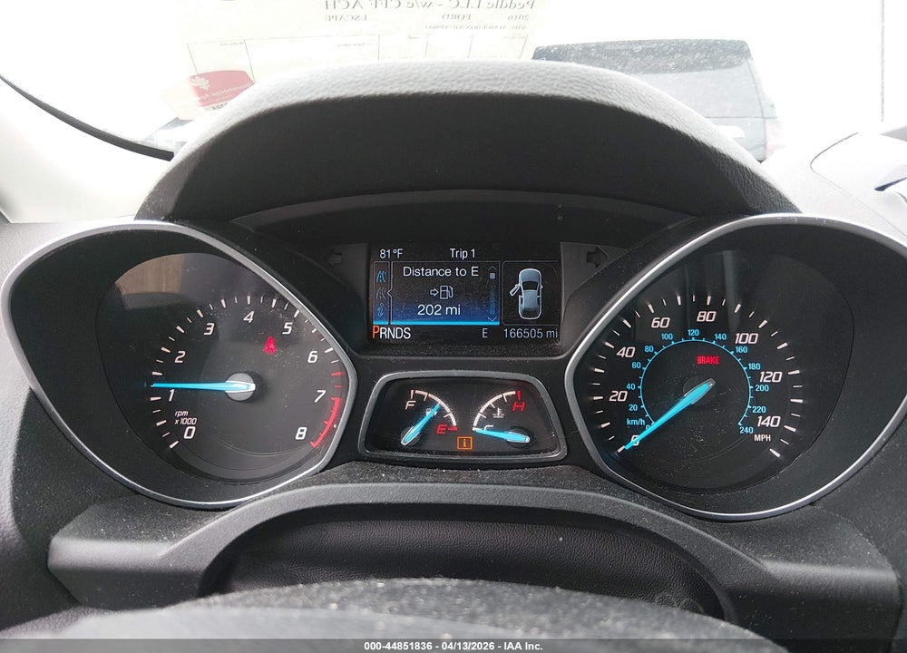2016 FORD ESCAPE SE VIN: 1FMCU0GX7GUA19633