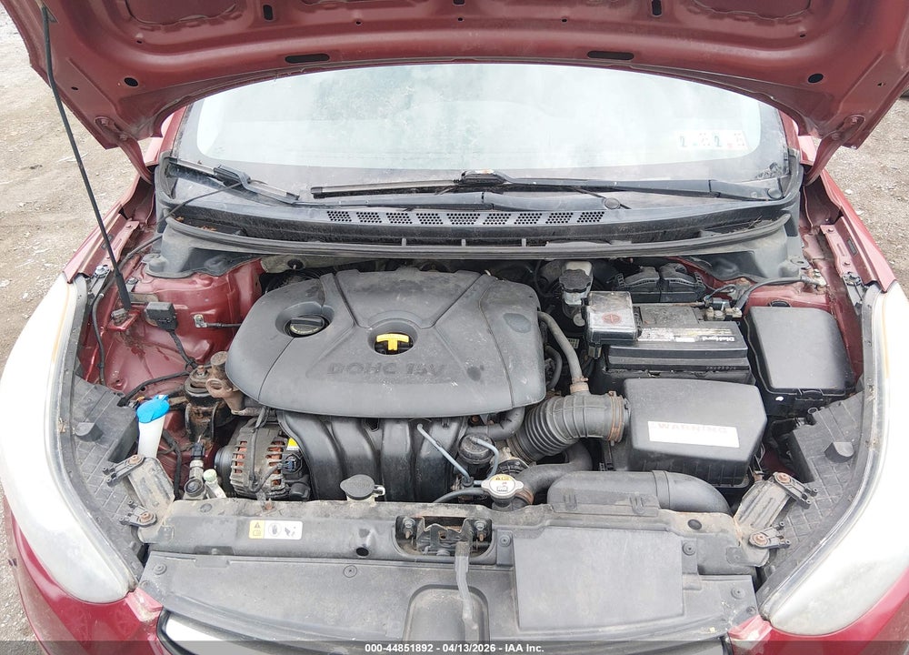 2013 HYUNDAI ELANTRA LIMITED VIN: 5NPDH4AE0DH202597