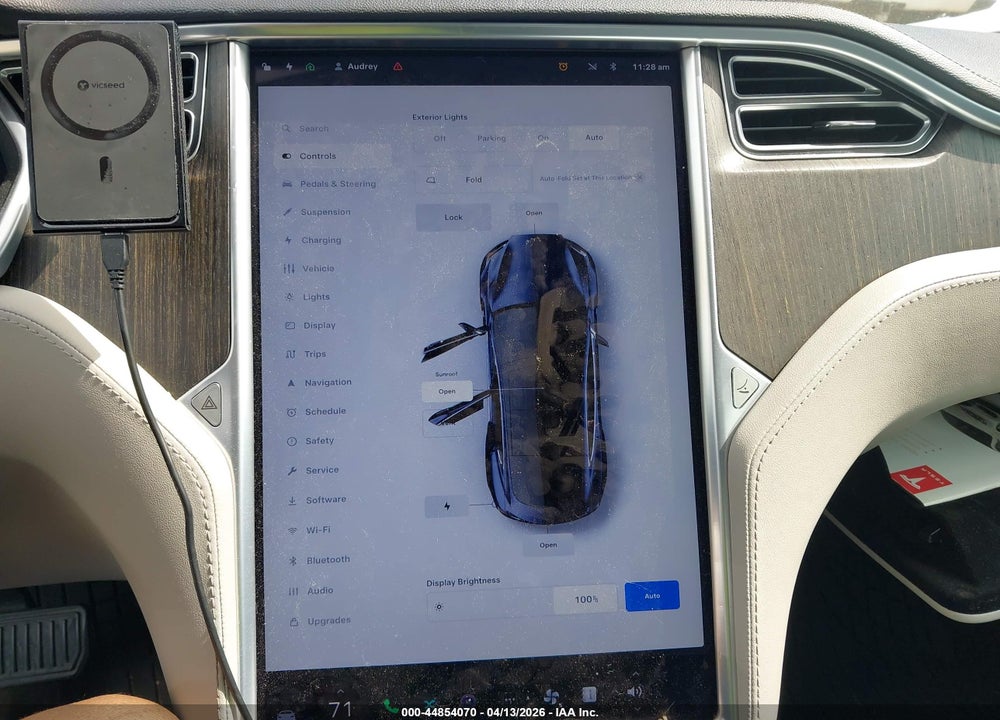 2014 TESLA MODEL S P85 VIN: 5YJSA1H19EFP26280
