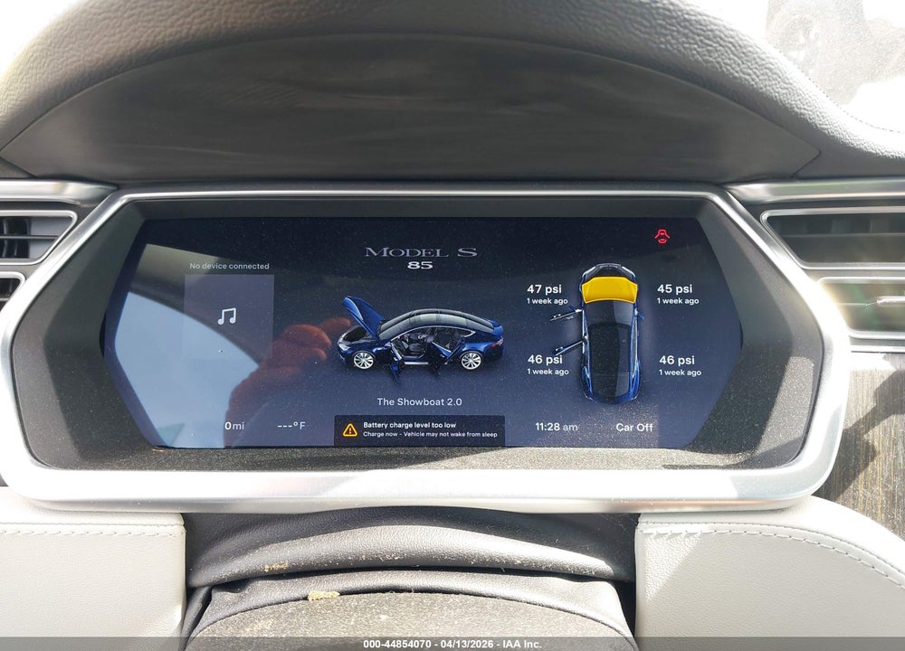 2014 TESLA MODEL S P85 VIN: 5YJSA1H19EFP26280