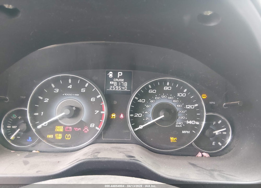 2010 SUBARU OUTBACK 2.5I LIMITED VIN: 4S4BRCKC0A3373865