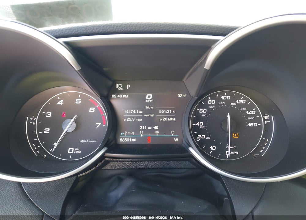 2023 ALFA ROMEO GIULIA TI AWD VIN: ZARFANBN1P7671004