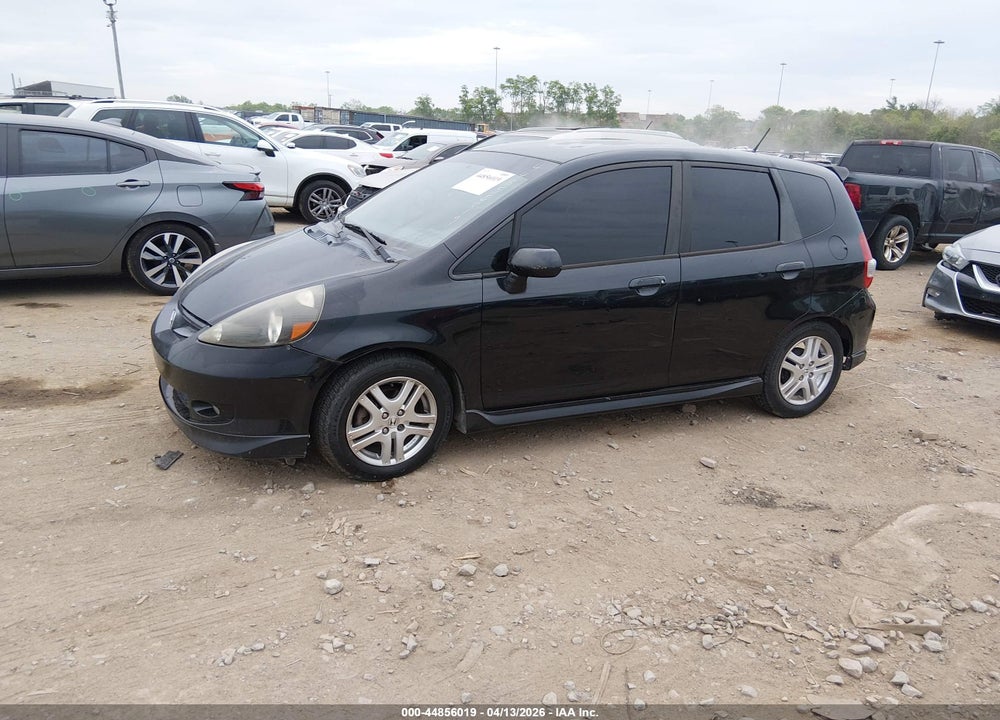 2007 HONDA FIT SPORT VIN: JHMGD38697S033136