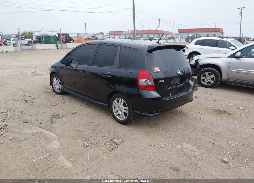 2007 HONDA FIT SPORT VIN: JHMGD38697S033136