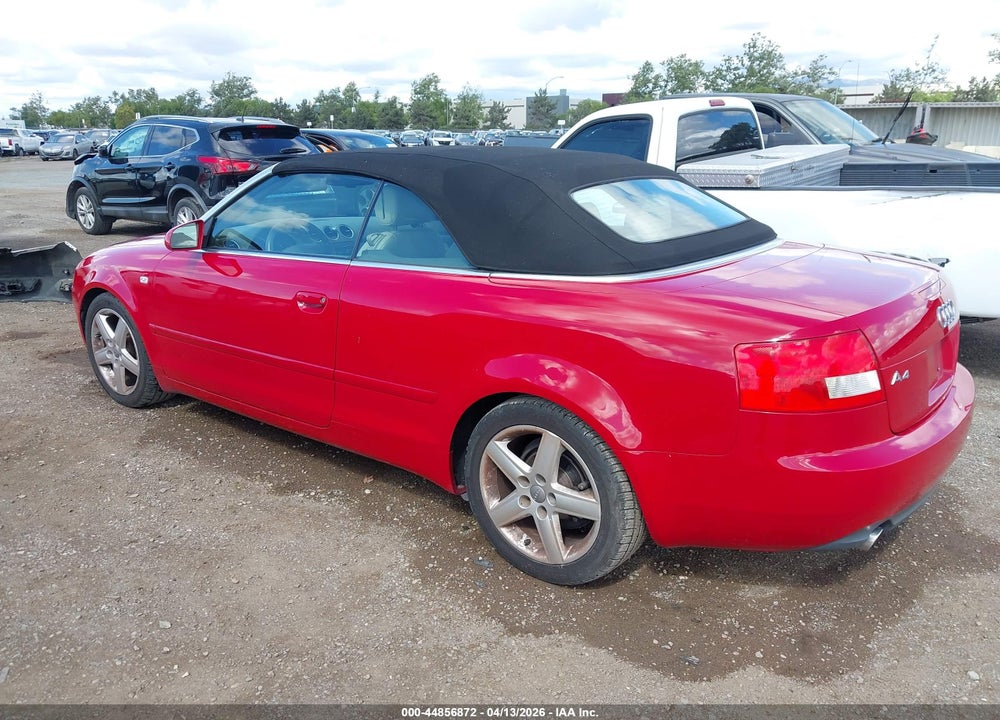2005 AUDI A4 1.8T VIN: WAUAC48H55K009315