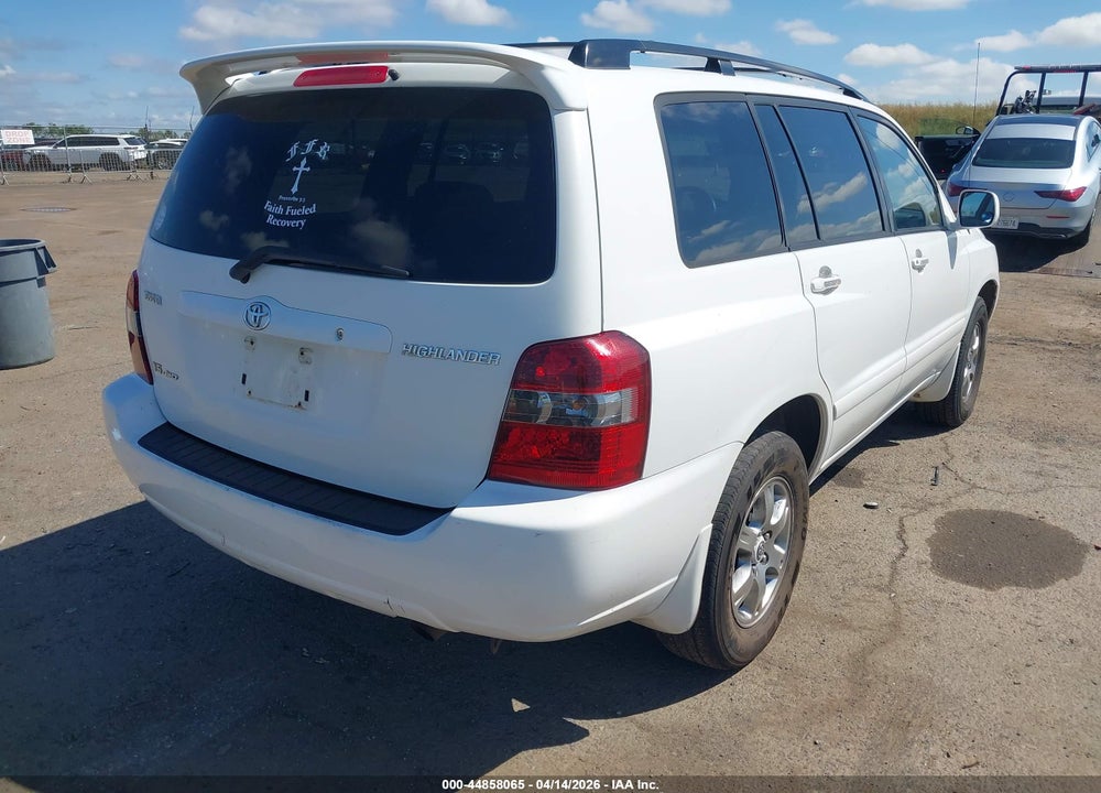 2007 TOYOTA HIGHLANDER V6 VIN: JTEHP21A670206284