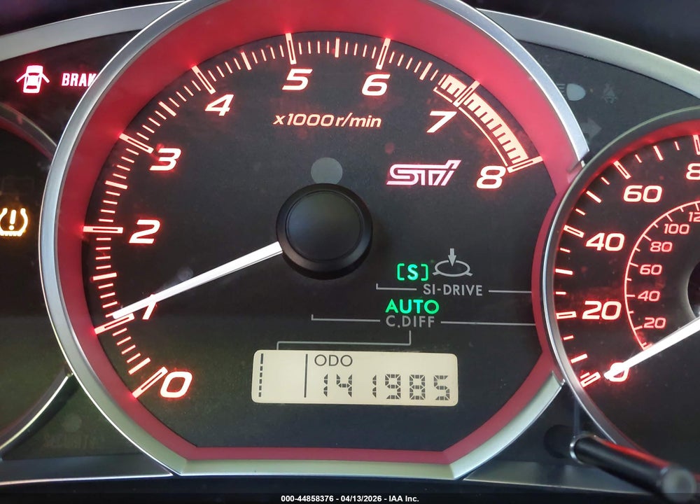2013 SUBARU IMPREZA WRX STI LIMITED VIN: JF1GV8J60DL031843