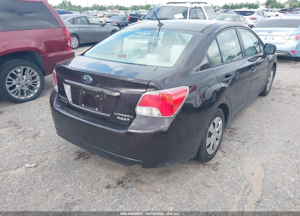 2012 SUBARU IMPREZA 2.0I VIN: JF1GJAA65CH003492