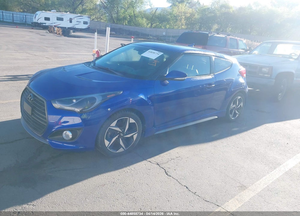 2013 HYUNDAI VELOSTER TURBO W/BLACK VIN: KMHTC6AE0DU136138