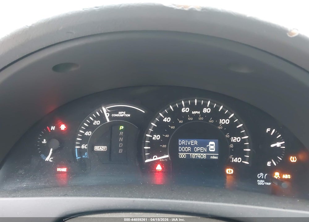 2008 TOYOTA CAMRY HYBRID VIN: 4T1BB46K98U060099