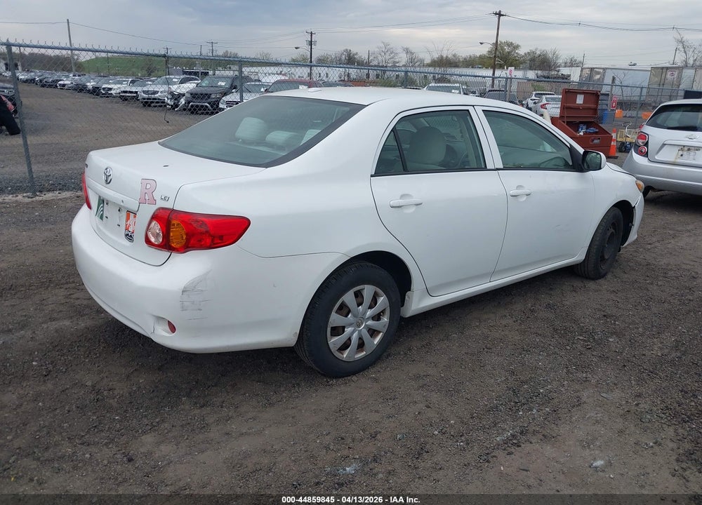 2009 TOYOTA COROLLA LE VIN: 2T1BU40E19C116746