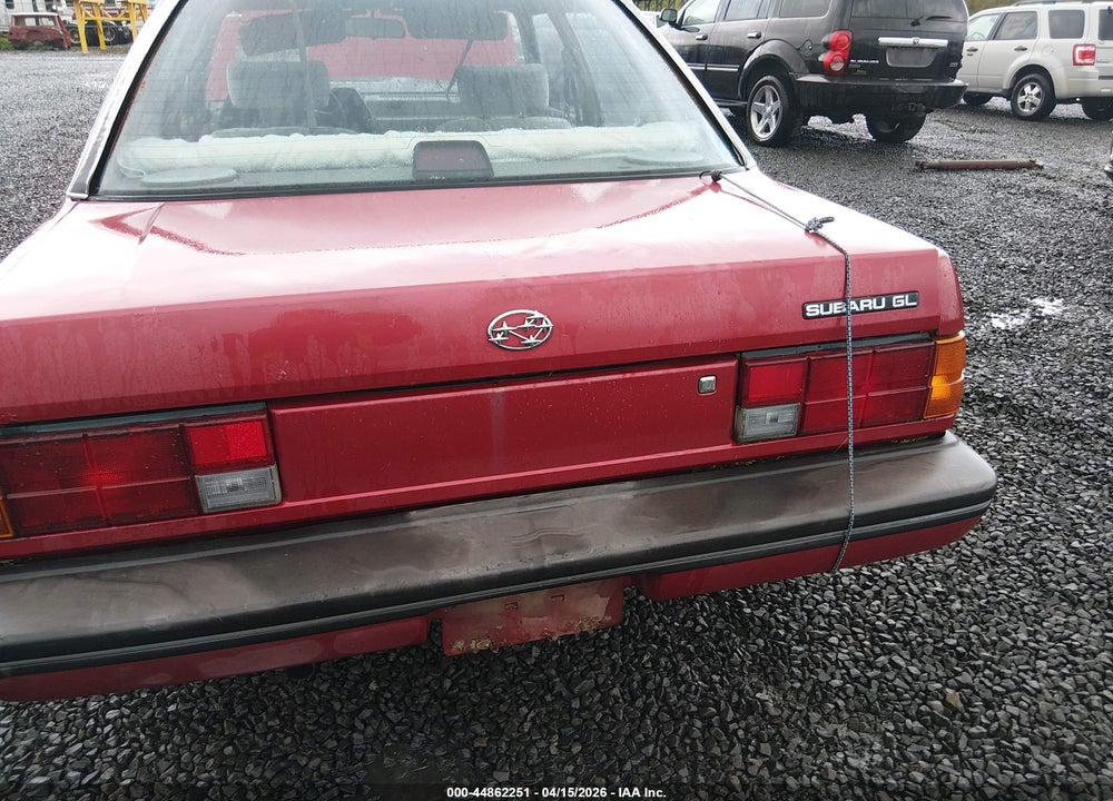 1989 SUBARU GL VIN: JF1AC43B6KC219505