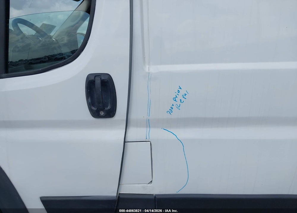 2025 RAM PROMASTER 2500 TRADESMAN HIGH ROOF 159 WB W/PASS SEAT VIN: 3C6LRVDG7SE513836