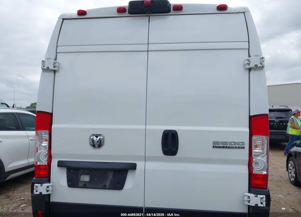 2025 RAM PROMASTER 2500 TRADESMAN HIGH ROOF 159 WB W/PASS SEAT VIN: 3C6LRVDG7SE513836