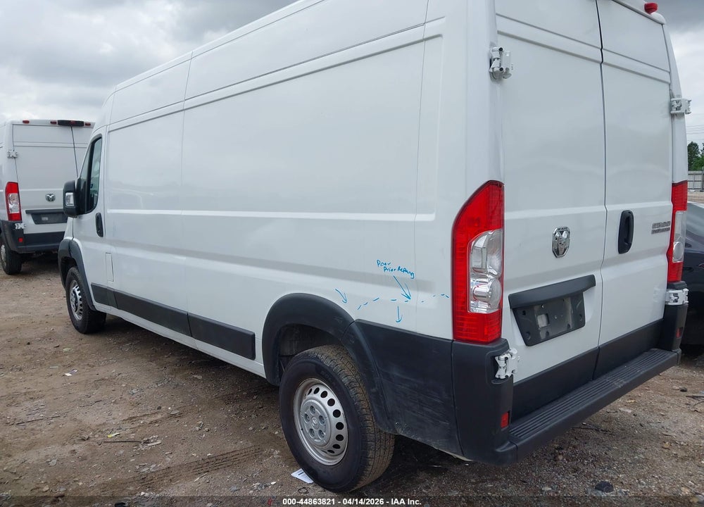 2025 RAM PROMASTER 2500 TRADESMAN HIGH ROOF 159 WB W/PASS SEAT VIN: 3C6LRVDG7SE513836