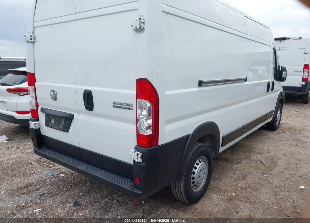 2025 RAM PROMASTER 2500 TRADESMAN HIGH ROOF 159 WB W/PASS SEAT VIN: 3C6LRVDG7SE513836
