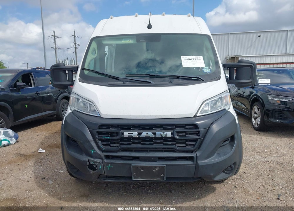 2023 RAM PROMASTER 2500 HIGH ROOF 159 WB VIN: 3C6LRVDG9PE588044