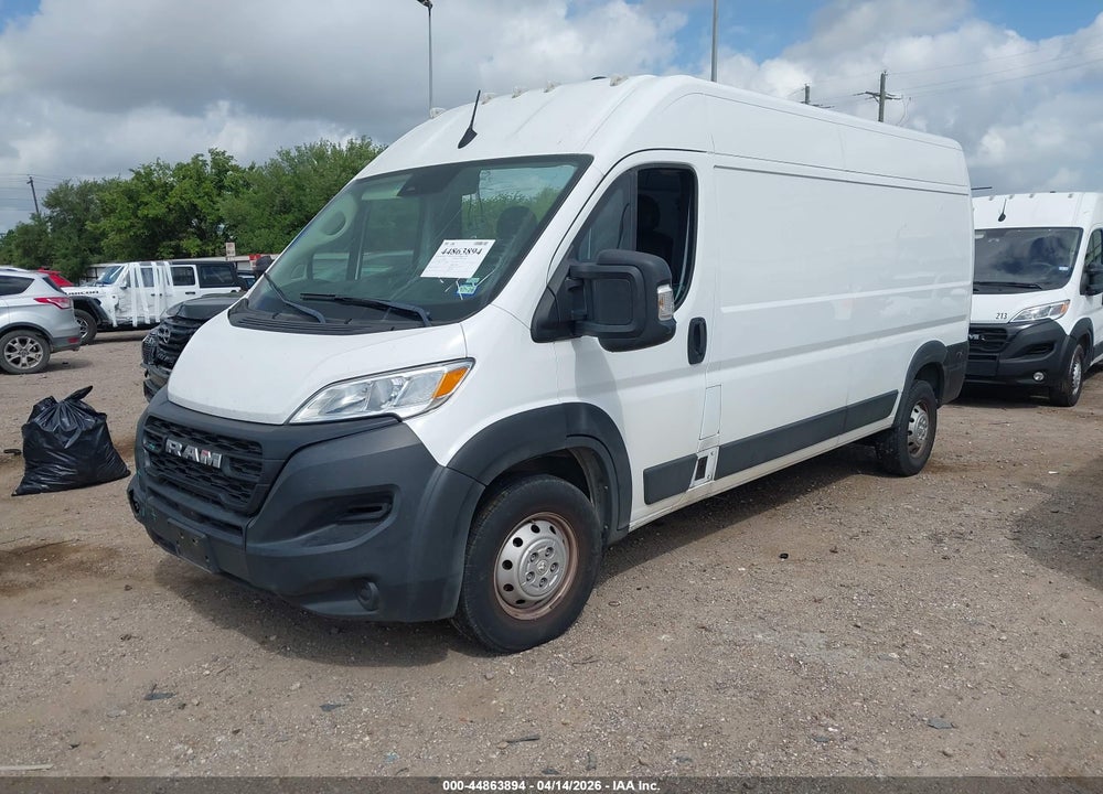 2023 RAM PROMASTER 2500 HIGH ROOF 159 WB VIN: 3C6LRVDG9PE588044