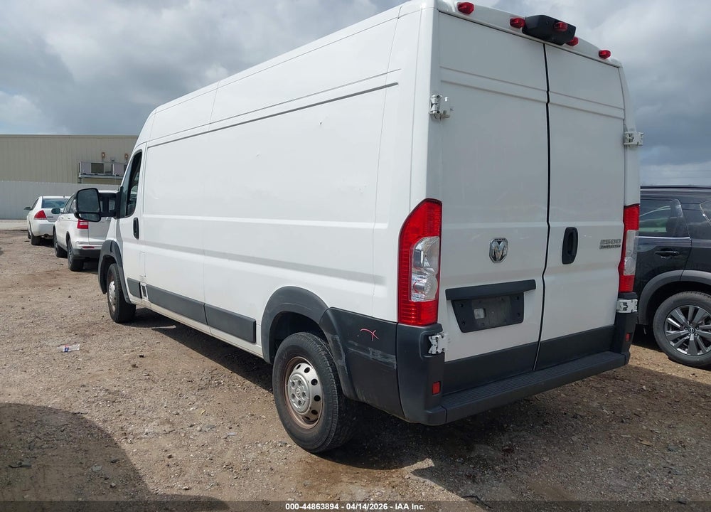 2023 RAM PROMASTER 2500 HIGH ROOF 159 WB VIN: 3C6LRVDG9PE588044