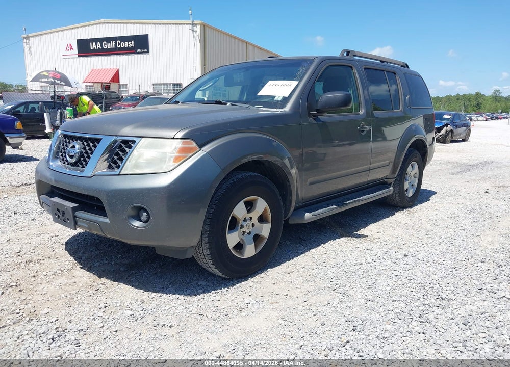 2008 NISSAN PATHFINDER S VIN: 5N1AR18U08C601275